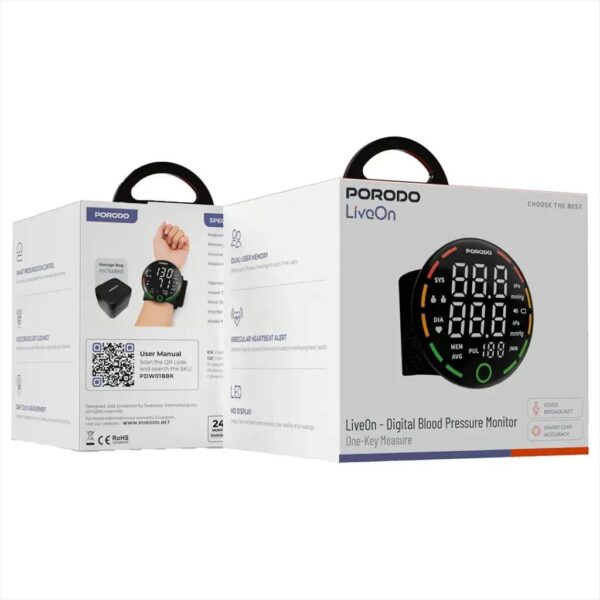 فشارسنج مچی پرودو مدل LiveOn Digital Blood Pressure Monitor
